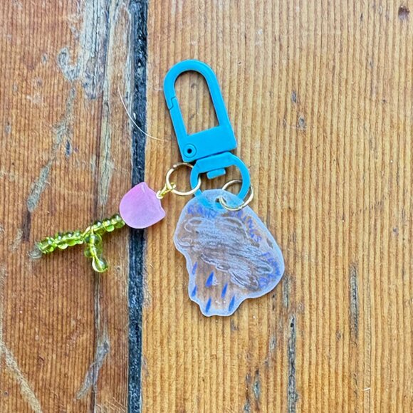 Rain Brings Flowers Beaded Keychain - Picture 3 of 6